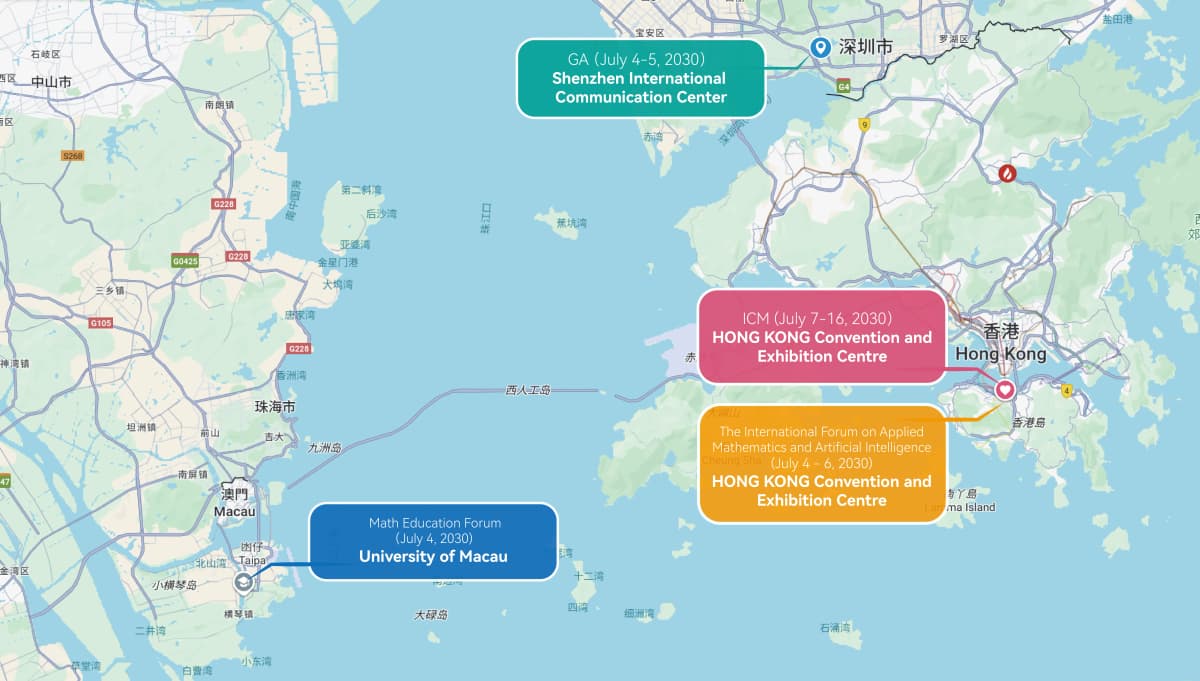 Major academic institutions across the Greater Bay Area